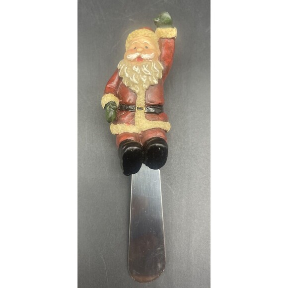 CHRISTMAS “Spread the Season’s Joy” Santa Sleigh Holiday Cheese Spreaders - Picture 8 of 16